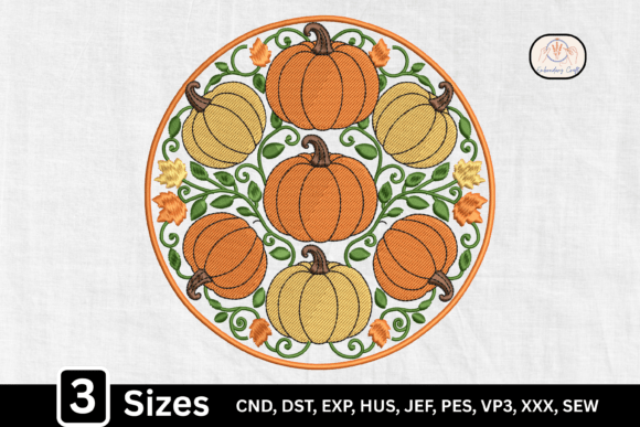 Autumn Harvest Pumpkin Mandala