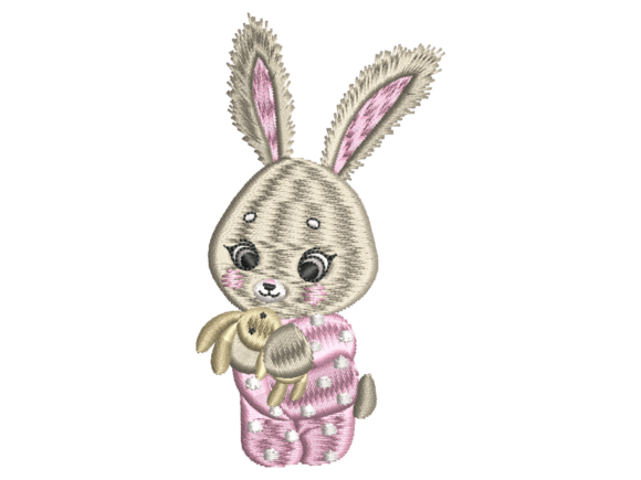 Cute Bunny Plush Toy Embroidery Design Review