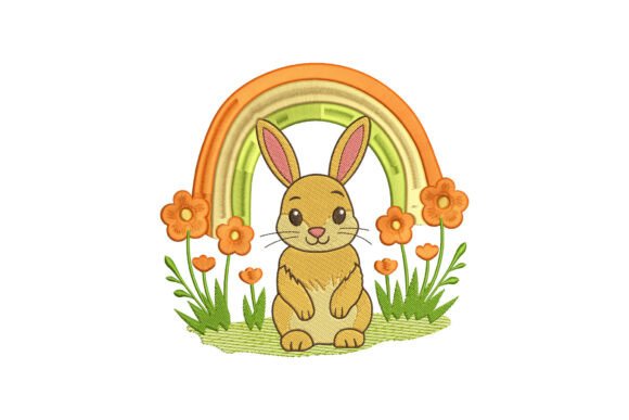 Floral Rabbit with Rainbow Embroidery Review