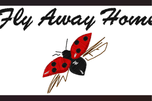 Fly Away Home Ladybird Embroidery Review