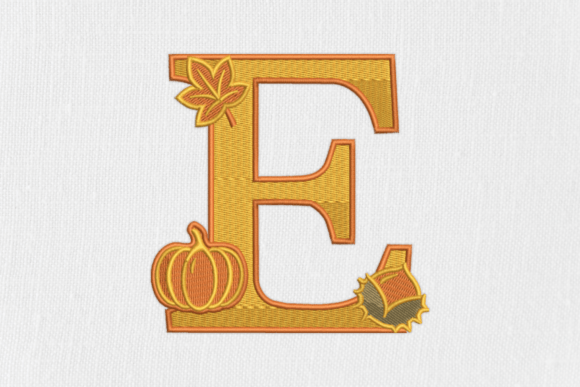 Letter E Autumn Monogram Review