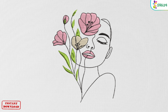 Minimal Floral Face Line Art Review