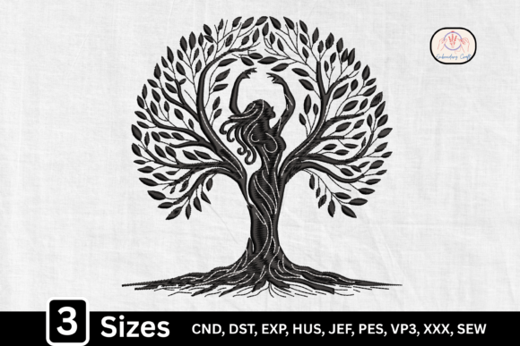 Mother Nature Sacred Tree Goddess Embroidery Review