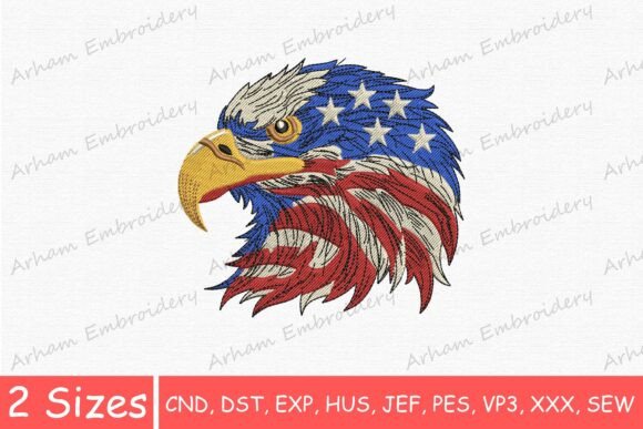 USA Patriotic Bald Eagle Embroidery Review